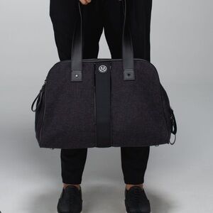 Lululemon two times a yogi bag wool Heathered black